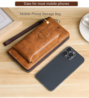 Men's New Fashion Multi-Card Slot Soft Long Wallet